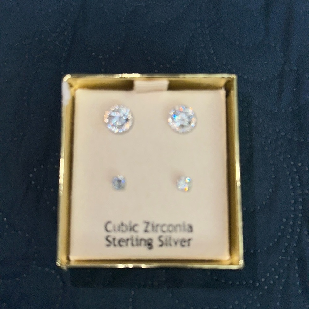 Rachel Ashwell Cubic Zirconia Sterling Silver Earrings